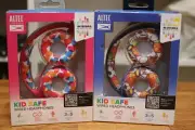 2 pack of Altec Lansing Kid's Wired Over-Ear Headphones Blue + Pink Safe Decibal