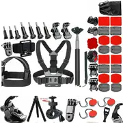Action Camera Accessories Pack Case Chest Head Floating Monopod GoPro Hero 7 6 5 4 3