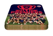 Melbourne Demons 2021 Premiers Premiership AFL Set of 4 Cork back Coasters