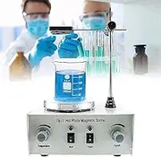 Constant Temperature Magnetic Stirrer, Laboratory Heating Magnetic Mixer, Hot Plate Laboratory Dual-Control Temperature-regulating Mixer for Scientific Research, Home Brewing