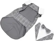 FONDOTIN Pet Suit Wear- Resistant Dog Clothes Wedding Pet Clothes Dog Tuxedo Bulldog Dog Shirts Dog Clothes for Small Dogs Pet Formal Wear Costumes Pet Costume Pet Garment Polyester