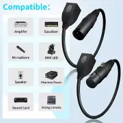 3-Pin XLR Female to RJ45 Adapter, RJ45 to XLR DMX Cable For DMX-CON Controller