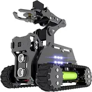 Adeept RaspTank Smart Robot Car Kit for Raspberry Pi 4 3 Model B+ B, OpenCV Target Tracking Tank with 4-DOF Robotic Arm and PDF Assembly Instructions Raspberry Pi Robotics Arm