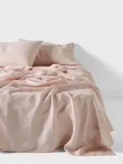 Linen House Pure Linen Rose Sheet Set