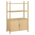 Wooden Highboard Kitchen Buffet Storage Cupboard Sideboard Rack Cabinet Shelf