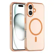For iPhone 16 Plus Case, Compatible with MagSafe Frosted Cover, Orange