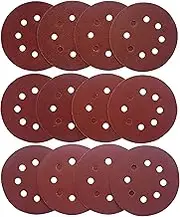 5 inch 8 Holes Sanding Discs 40 60 80 100 120 150 180 240 320 400 600 800 Sandpaper for Random Orbital Sanders (60 Pcs 12 Kind #40-#800)