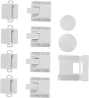 ifundom 2pcs Magnetic Draw Lock for Baby Safety Easy to Install Childproof Locks for Refrigerator Doors and Cabinets White