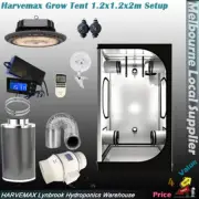 1.2x1.2x2m Grow Tent Setup | 200W UFO LED | 2 Speed Fan Vent Kit | Accessory