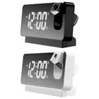 Digital Alarm Clock 180° Projector on Ceiling Desktop Clocks for Bedroom Office