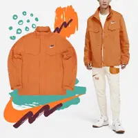 在飛比找momo購物網優惠-【NIKE 耐吉】夾克 NSW Jackets 男款 橘 工