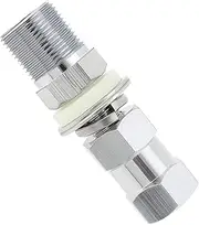 Briny River 1Pc Heavy Duty Radio Stud Mount Adapter with SO-239 Connector Nickel-Plated Copper Suitable for CB Radio Antenna 1/2 inch Holes