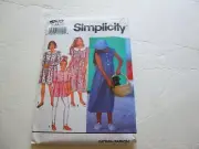 Simplicity pattern #8503 Girls dress in 2 lengths or tunic & leggings (7-10)
