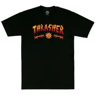 THRASHER 美線 311585 SKETCH TEE 短T (黑色) 化學原宿