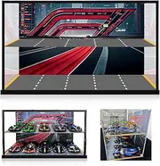 Acrylic Display Case for Lego Speed Champions f1 car 10-in-1 Building Set,Dust-Proof Display Box for Lego 77242,77251,77243,77244,77246 77245 77249 etc, Size: 51x24x26cm(NOT Included The Model)
