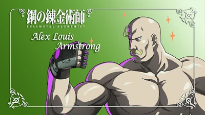 Anime fullmetal alchemist brotherhood alex armstrong men Playmat Gaming Mat Desk