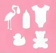 Stencil Baby Nursery Stork One Piece Bottle Ducky Bear Free Shipping!