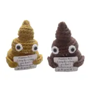 Knitted Poo Figure Present Kids Boys Supplies