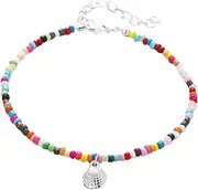 Holibanna 2pcs Creative Anklet Shell Ankle Bracelet Shell Anklet Summer Anklets Bead Bracelets Bead Foot Anklet Bead Anklet Ankle Bracelets Star Ankle Colorful