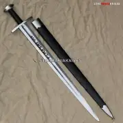Premium Hand Forged J2 Steel Hunting Medieval Viking sword Ulfberht Scabbard