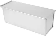 GANAZONO Loaf Pan with Lid Nonstick Metal Toast Baking Box for Sandwich Bread Capacity for Home Baking Airtight Design for Fresh Loaves and Travel