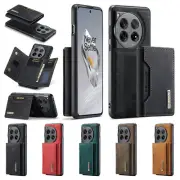 For OnePlus 12/10 Pro/9R/Nord N200 5G Magnetic Removable Card Pocket Holder Case