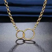 [SHMAZ] Stainless Steel Necklace For Men Women Punk Chain Necklaces Chic Gifts