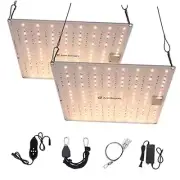 Litake 2X1000W Full Spectrum 256 LED Beads LED Grow Lights with 3x3 Coverage,