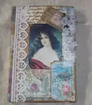 TRUE VTG JUNK JOURNAL WRITING JOURNAL TRAVEL JOURNAL ECLECTIC ACCORDION BEAUTY