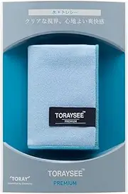 Toray Toraysee K1928-PREMIUM-G102 Premium Glasses Wipes, Water + Toraysee, Cleaning Cloth, 11.0 x 7.5 inches (28 x 19 cm), Clear View, Comfortable and Refreshing Feel, Made in Japan, Blue