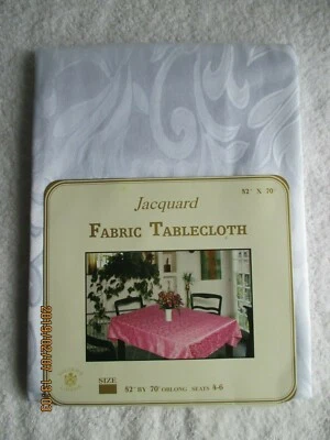 Collectibles Linens & Textiles Vintage Sultans Jacquard Tablecloth 52" x 70" New
