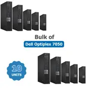 Bulk of 10x Dell 7050 Micro Desktop i5-7500T 3.3GHz 128GB 8GB RAM Win 11 - Refurbished