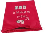 Healvian Mahjong Case Drawstring Large Capacity Heavy-duty Canvas Protect Your Game
