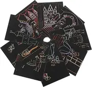 Funny DIY Paper 1 Set of Scratch Kit Children's Creative Art Interactive Handicraft for Boys and Girls