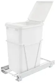 Rev-A-Shelf RV-12PB-L Classic 10-1/2"W Steel Frame Single 35 Qt / - White