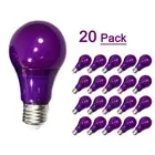 20 Pack E27 LED Bulb SMD 2835 5W Dark Purple Non-dimmable A50 Bulbs for Outdoor