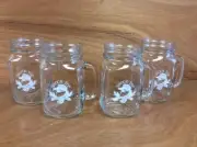 Shock Top Lemon Shandy 16oz Mason Glasses Set of 4 + 12 Shock Top Coasters New!