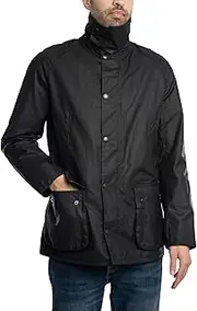Barbour Men's Ashby Wax Jacket, Black, L