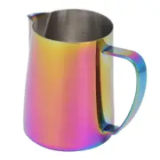 600ml Stainless Steel Titanize Coffee Pitcher Milk Frothing Cup Jug for Latte ArtColorful