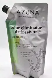 Azuna Odor Eliminator And Air Freshener Gel Refill Lemon Aromatherapy 24oz