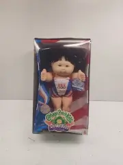 Cabbage Patch Kids Olympikids Doll Swim Girl Brown Hair with Pigtails Olympics