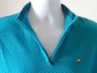 GOLF PGA Champ JACK NICKLAUS GOLDEN BEAR ONE QUARTER ZIP SWEATER TEAL MEDIUM NWT