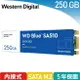 【最高22%回饋 5000點】 WD 藍標 SA510 250GB M.2 2280 SATA SSD固態硬碟