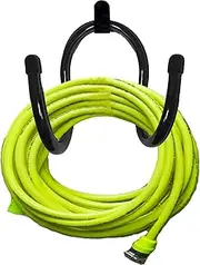 Wall Mount Garden Hose Hanger Duty Metal Hose Holder Hose Storage Easily Holds 150 5/8’’ Hose - Adjustable Hook (Can Hold 20 pounds) - Perfect for Chain-Link Fence and Wall Mounted