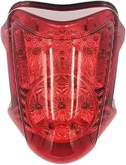 KIXURO Motorcycle LIGHT Taillight Brake Light Rear Warning Lamp Turn Signal Light For Hayabusa GSX-R 1300 GSX1300R 2008-2016 Motorcycle Turn Signal Light(BLACK Red)