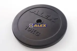 ALEX A1905 包膠槓片(對)-20kg (10KG*2)舉重/健身/重訓 台灣製造