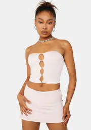 Blush You'll Keep A Secret Skirt Set