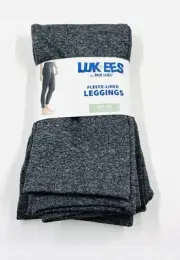 Muk Luks LUK-EES - Med/Large -Gray Fleece Lined Leggings New