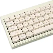 MOA Profile PBT Keycaps, Minimalist White Keycap Set, 124 Keys Cute Round Keyboard Keycap, Dye-Sublimation Custom Key Cap for 61/64/68/84/87/100/104/108 Cherry MX Mechanical Keyboards(Fruit)