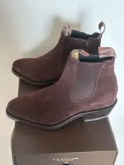 SALE⭐️ RM WILLIAMS Lady Yearling Cola Suede Leather Boots Size AU/US 7 7D EU 37